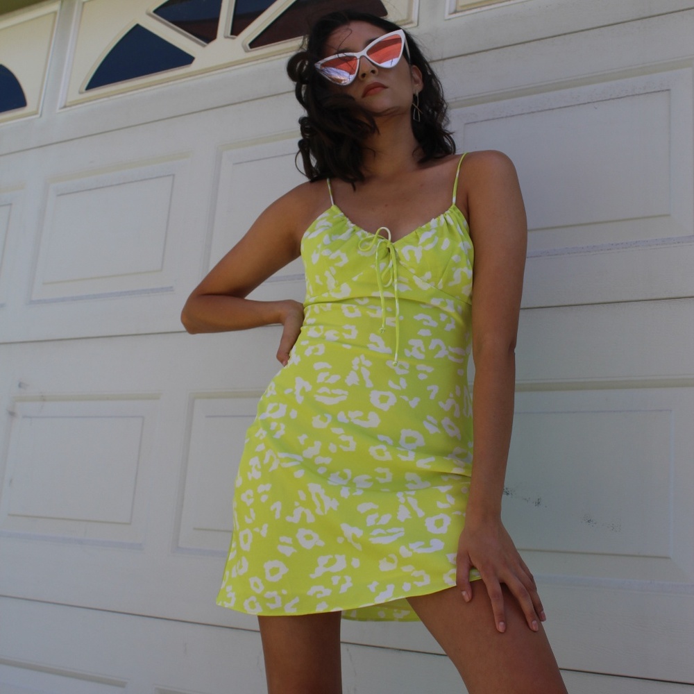 🆕️//The Ziggy// Neon green dress